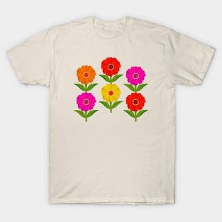 Garden zinnias T-Shirt